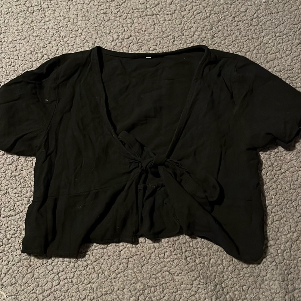 Tie front shirt